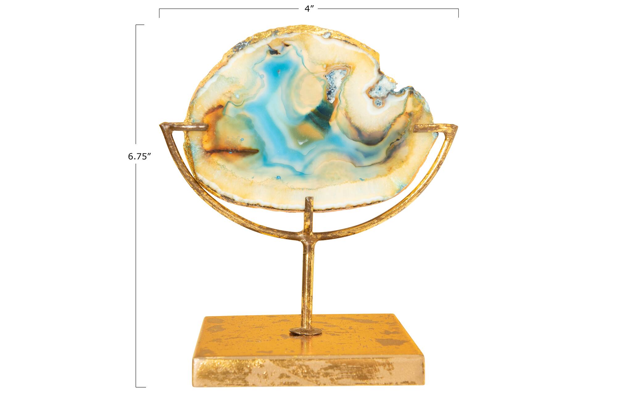 Hello Honey® Blue Agate Decor on Stand